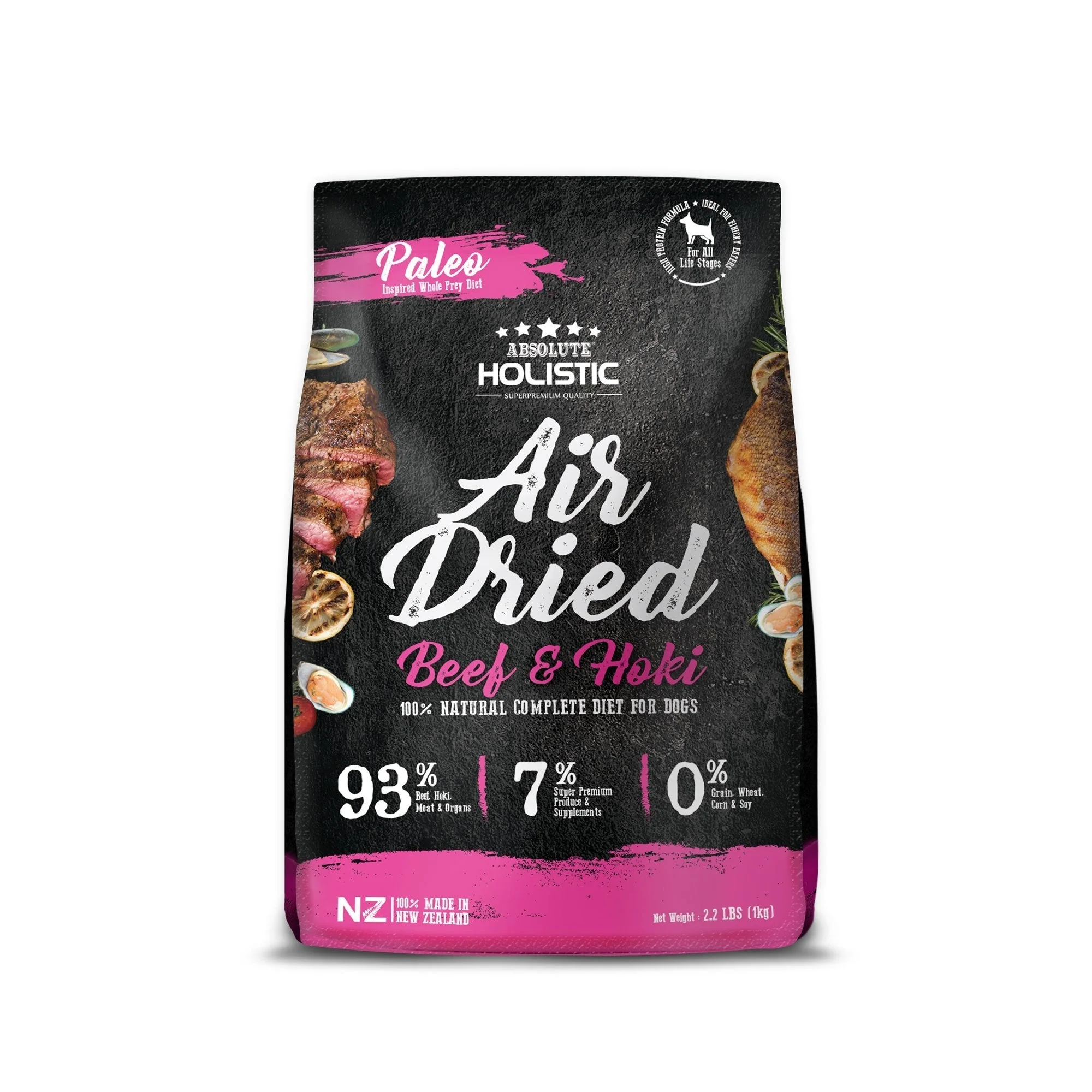 Absolute Holistic Air Dried Dog Food Beef and Hoki 1kg - Image 3