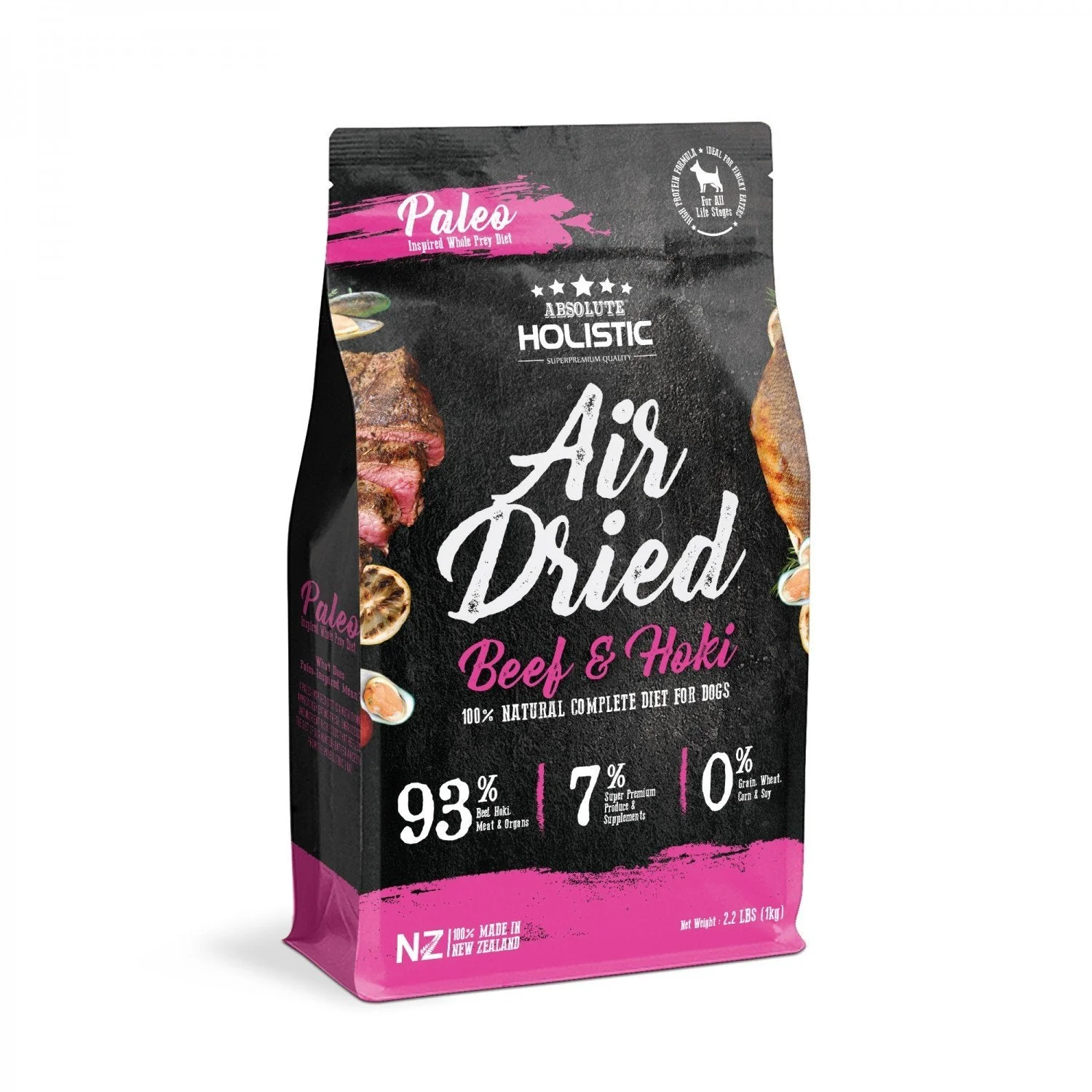 Absolute Holistic Air Dried Dog Food Beef and Hoki 1kg - Image 4