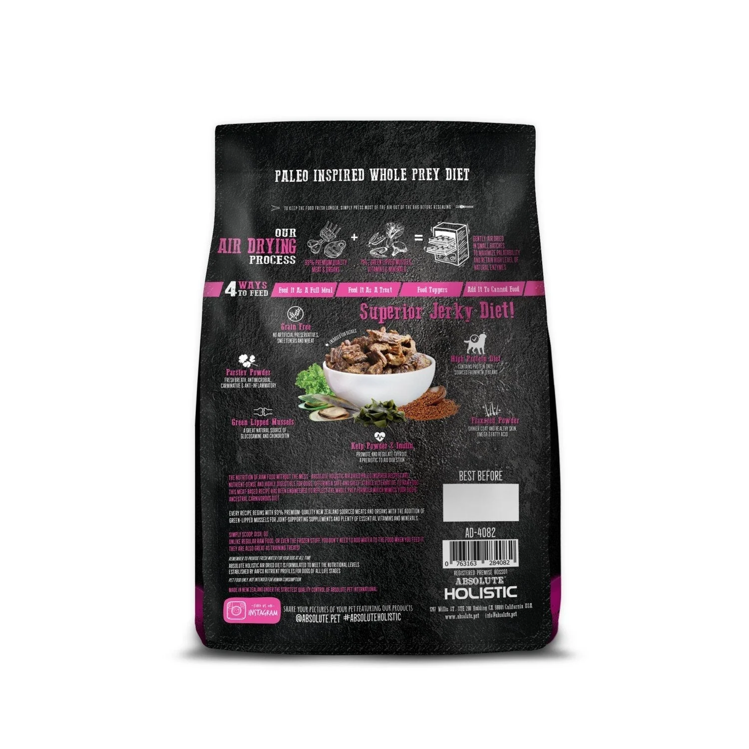 Absolute Holistic Air Dried Dog Food Beef and Hoki 1kg - Image 5