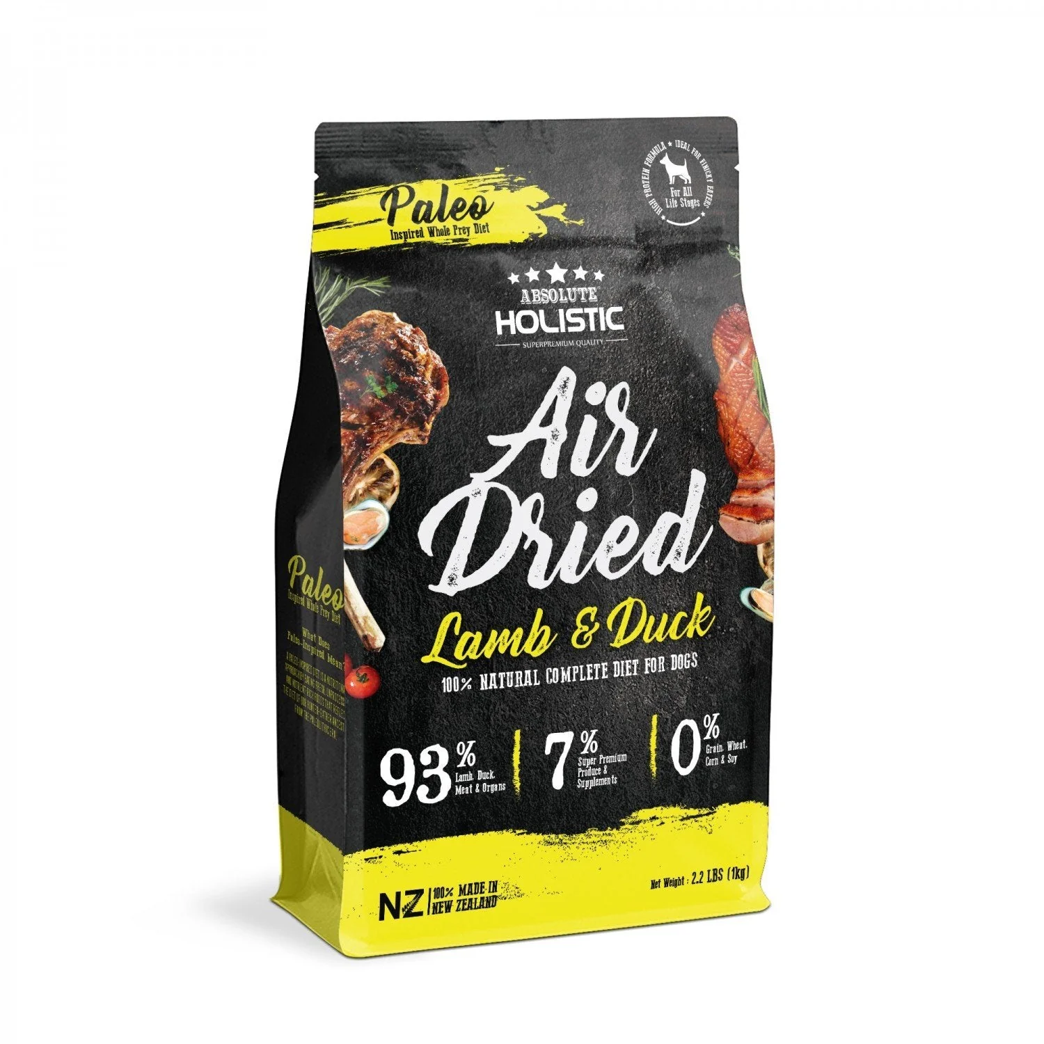 Absolute Holistic Air Dried Dog Food Lamb and Duck 1kg - Image 4