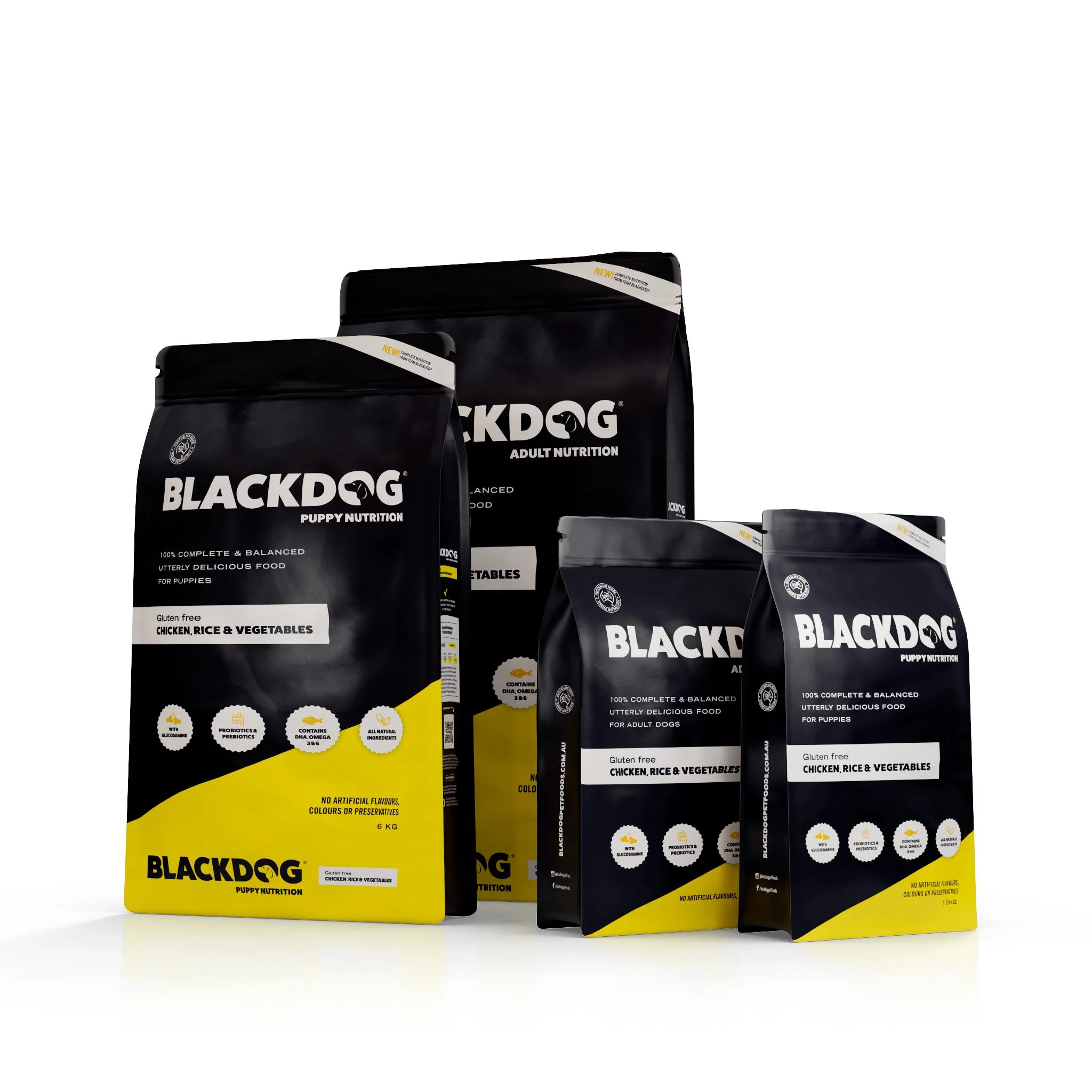 Blackdog Chicken Rice and Vegetables Puppy Dry Dog Food 6kg - Image 3
