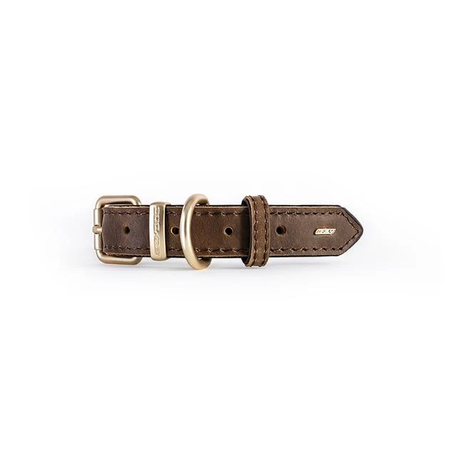 EzyDog Oxford Leather Dog Collar Brown Large - Image 3