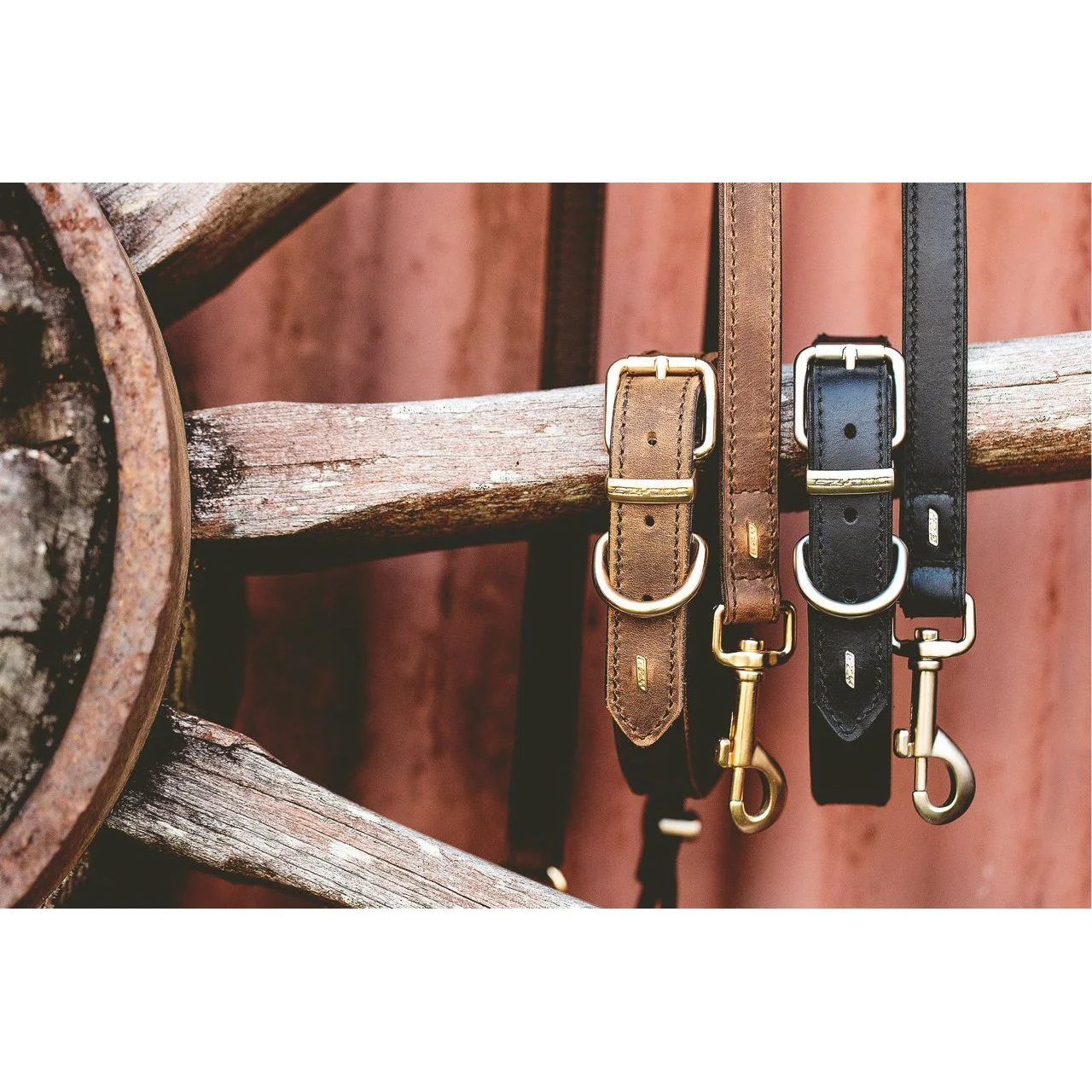 EzyDog Oxford Leather Dog Collar Brown Large - Image 8