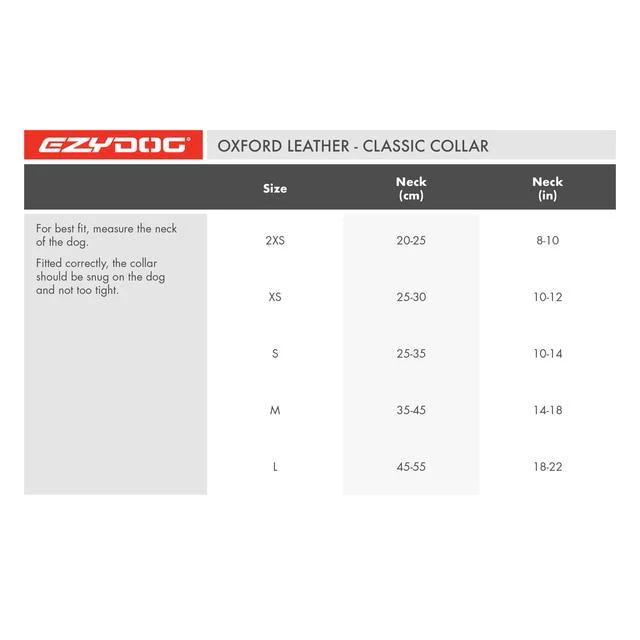 EzyDog Oxford Leather Dog Collar Brown Large - Image 9