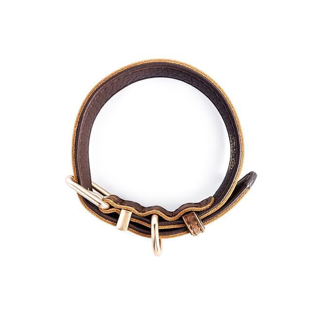 EzyDog Oxford Leather Dog Collar Brown Extra Small - Image 3
