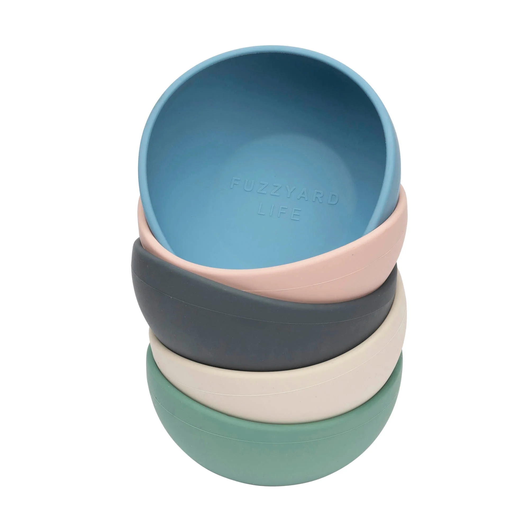 FuzzYard Life Silicone Dog Bowl Myrtle Green Large - Image 3