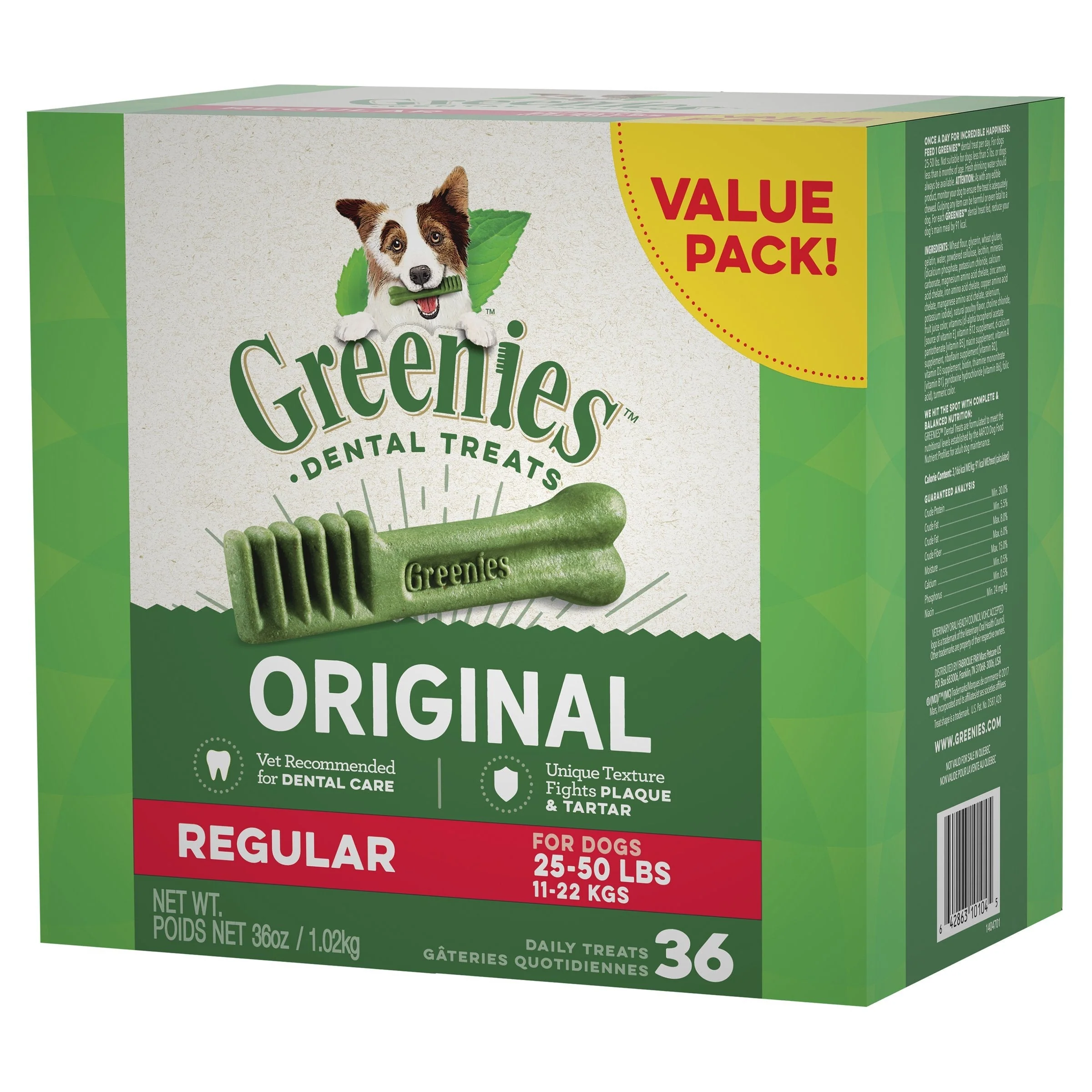 Greenies Dog Original Dental Treats for Regular Dogs Value Pack 1kg - Image 4