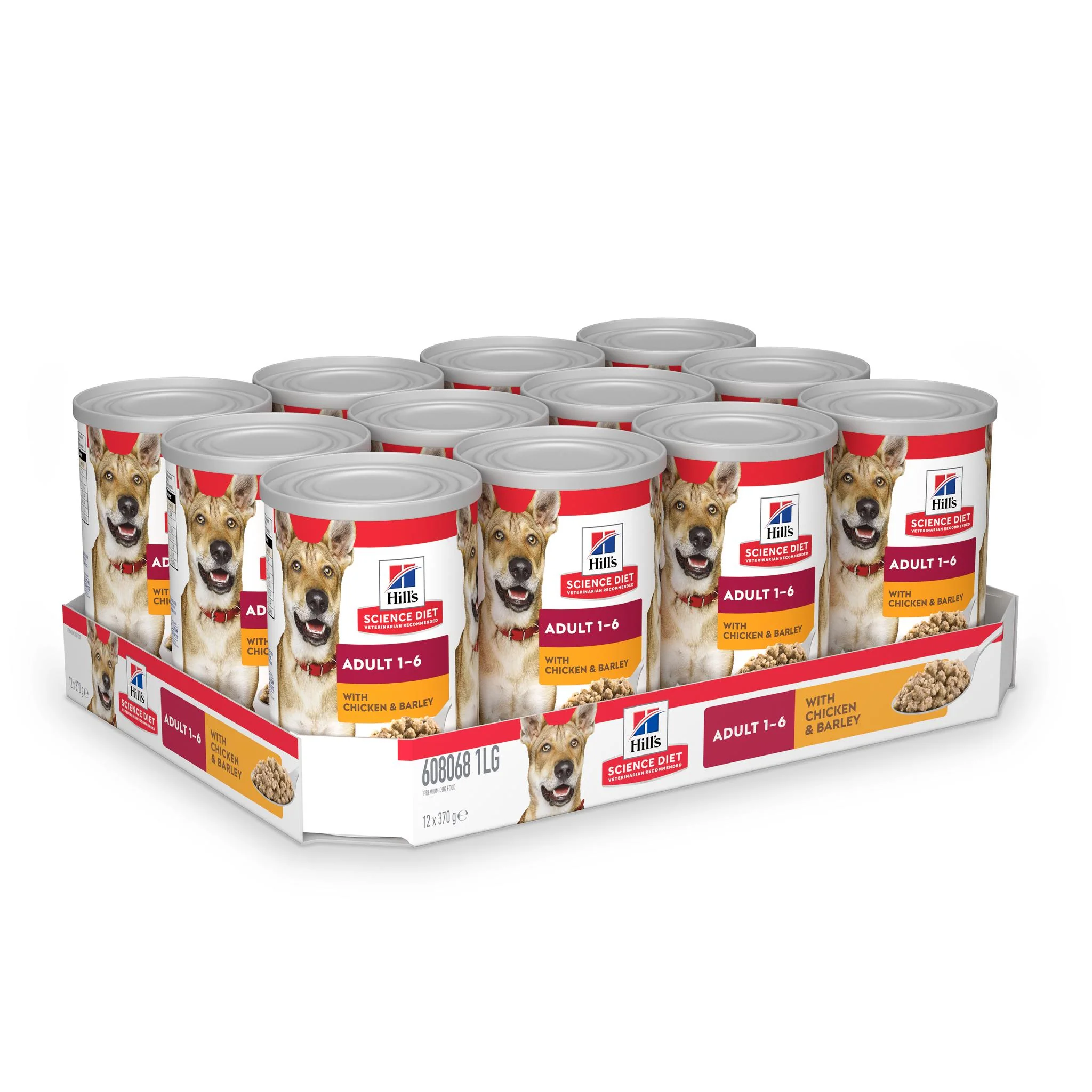 Hills Science Diet Adult Chicken and Barley Canned Dog Food 370g x 12 - Image 11