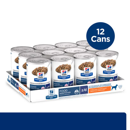 Hills Prescription Diet Dog z/d Skin/Food Sensitivities Original Wet Food 370g x 12 - Image 3