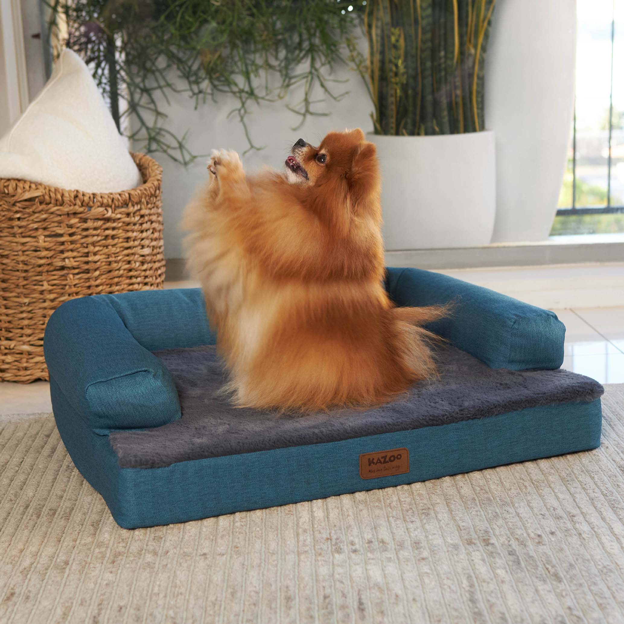 Kazoo Boudoir Medium Teal Dog Bed - Image 5
