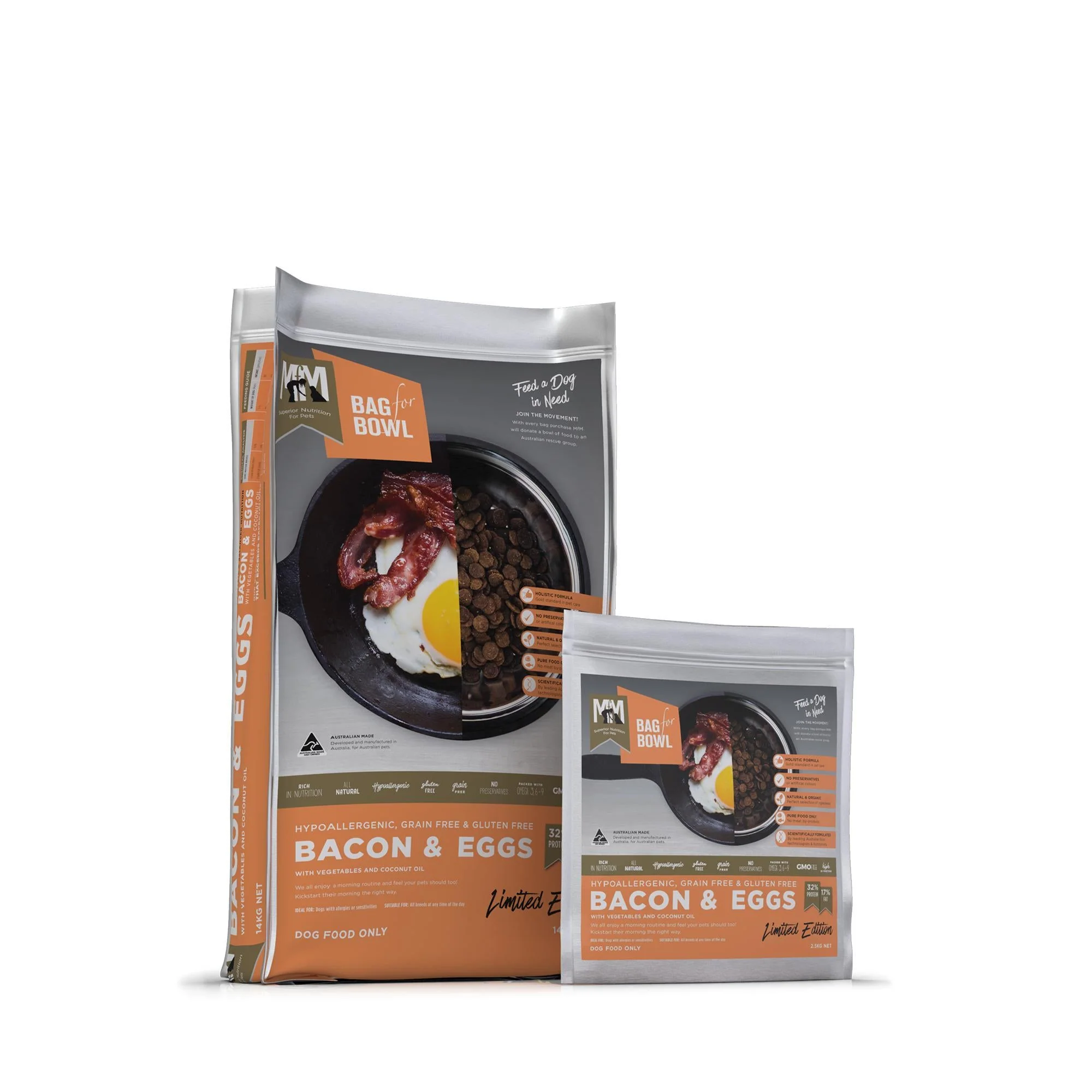 Meals for Mutts Grain Free Bacon and Eggs Dry Dog Food 2.5kg - Image 3