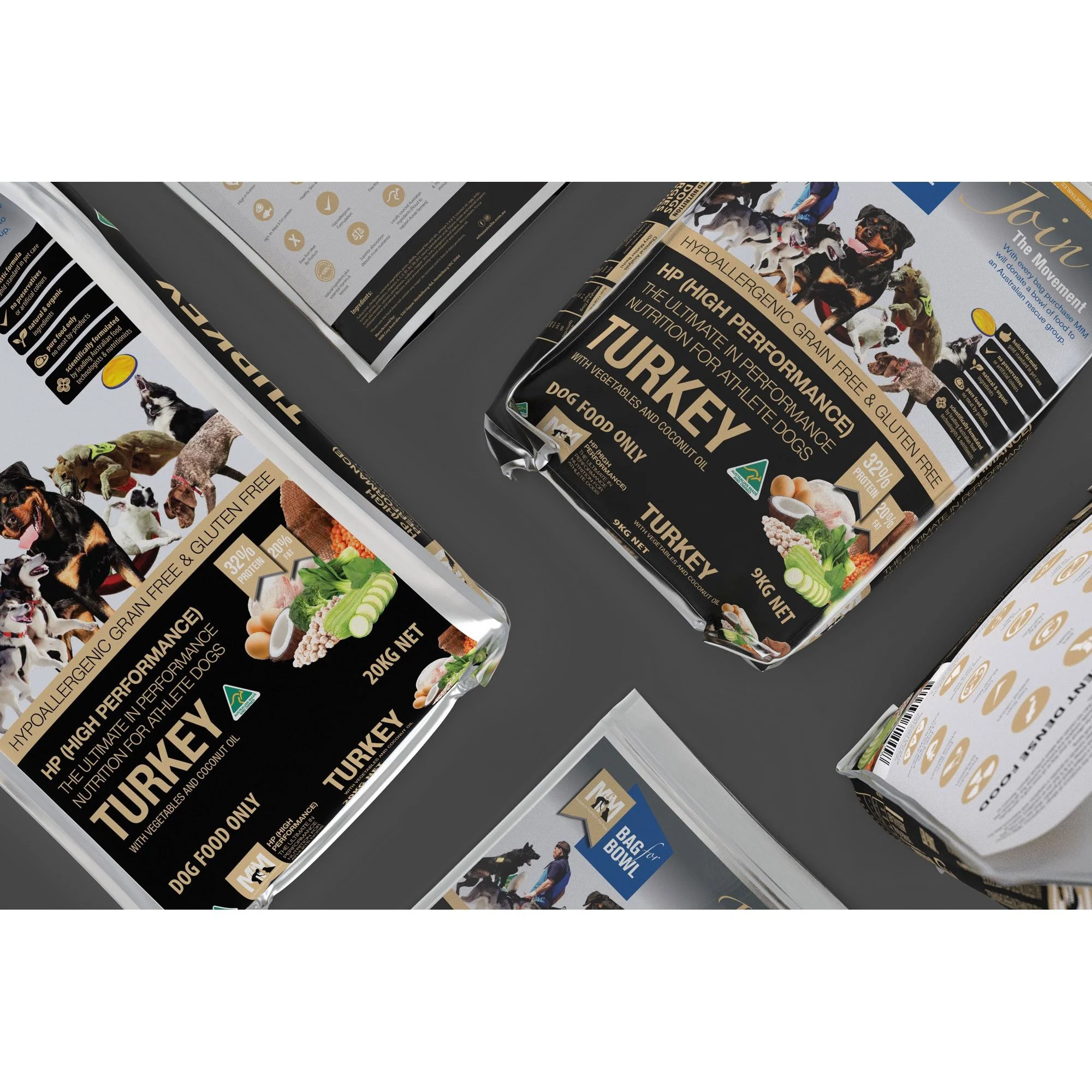 Meals for Mutts Grain Free Turkey High Performance Dry Dog Food 9kg - Image 4