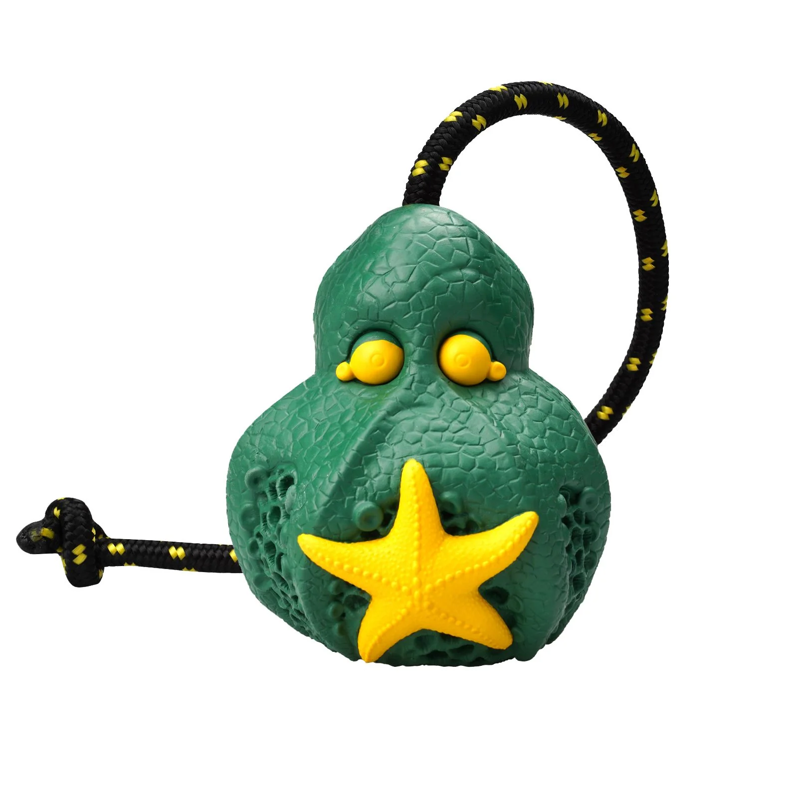 Petopia Tough Reef Octopus with Rope Large Rubber Dog Toy Assorted Colours - Image 3