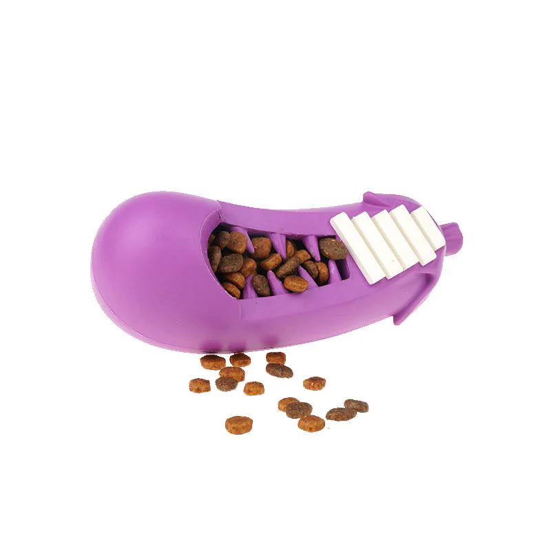 Petopia Tough Stuffed Eggplant Large Rubber Dog Toy - Image 4