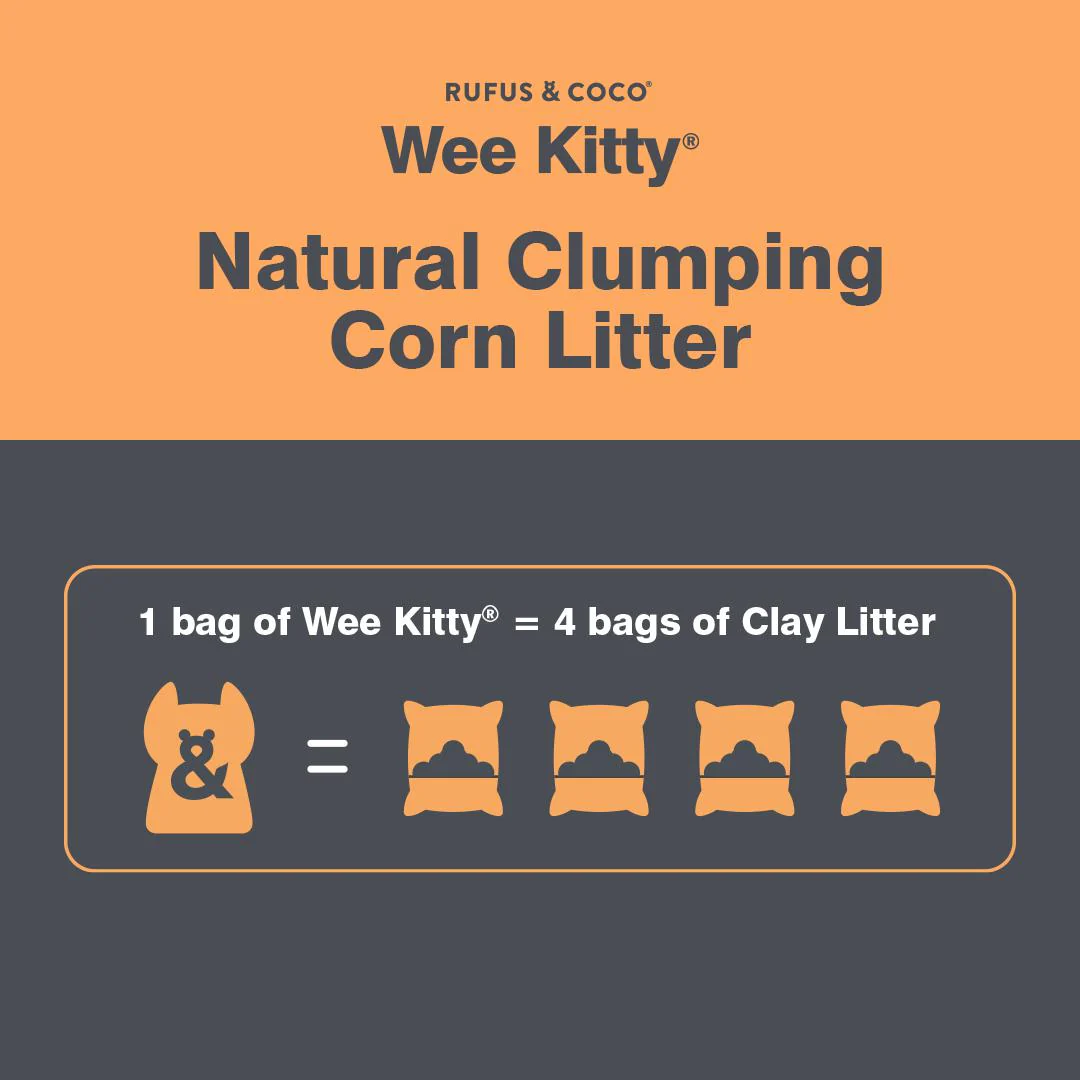 Rufus & Coco Wee Kitty Corn Clumping Cat Litter 9kg - Image 8