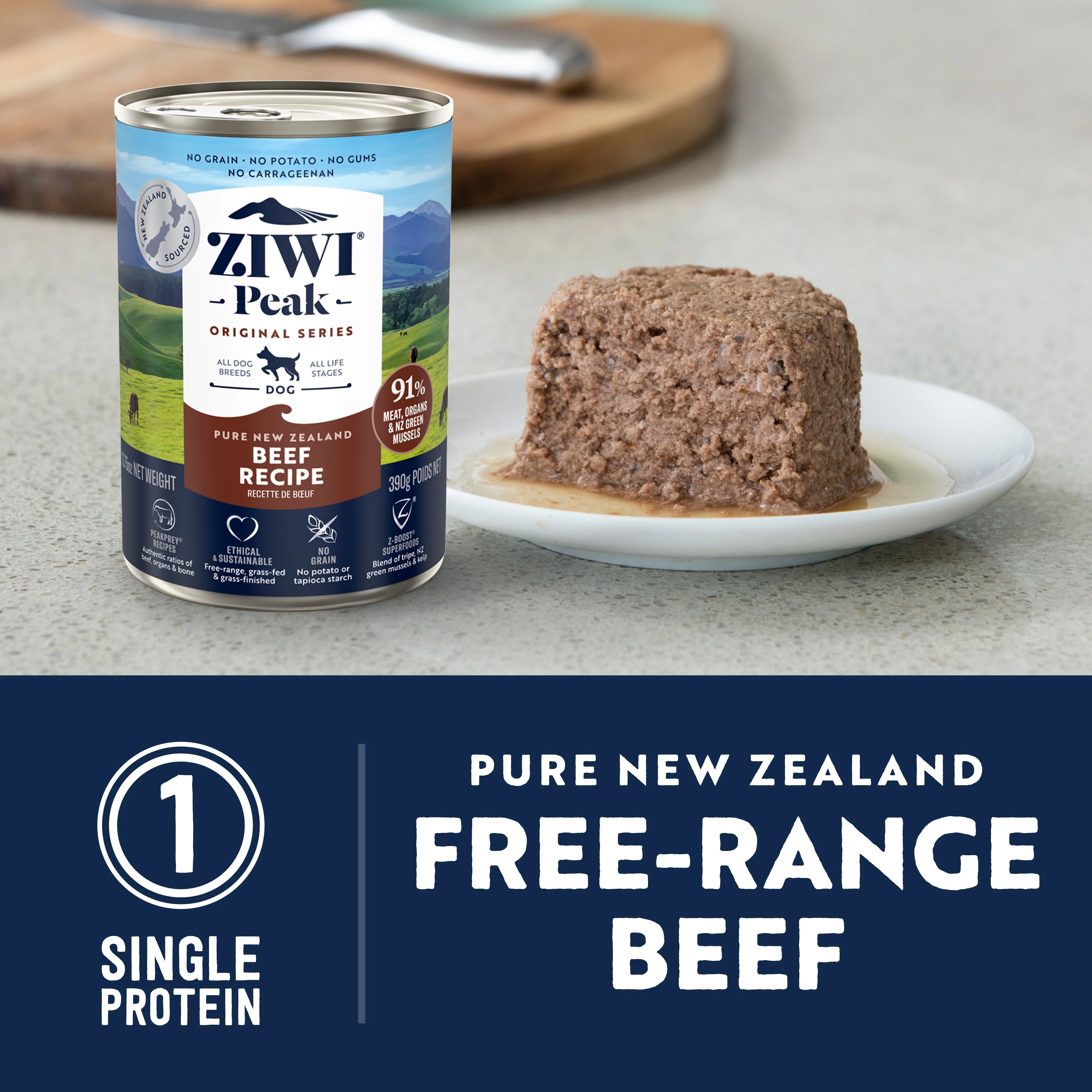 ZIWI Peak Wet Beef Recipe Dog Food 390g x 12 - Image 3